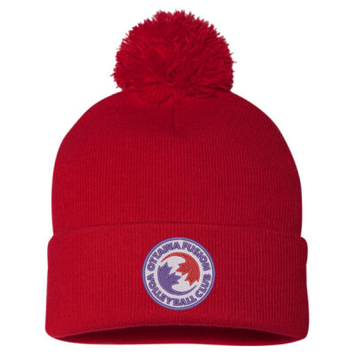 Sportsman Adult Embroidered Pom-Pom Toque Thumbnail