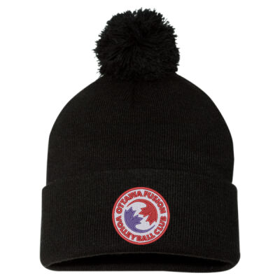 Sportsman Adult Embroidered Pom-Pom Toque Thumbnail