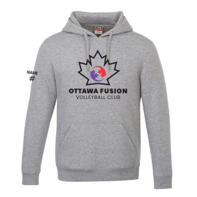 Vault Unisex Fusion Big Leaf Printed Hoodie Thumbnail