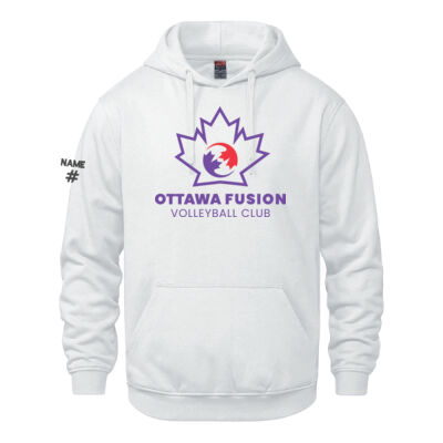 Vault Unisex Fusion Big Leaf Printed Hoodie Thumbnail